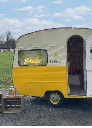 Vintage Fotobox-Wohnwagen von Ament Fotobox